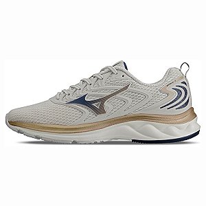 Tênis Mizuno Space 4 Feminino Bege Dourado
