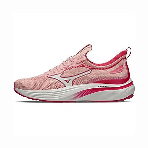 Tênis Mizuno Glow Feminino Rosa Corrida Caminhada Academia