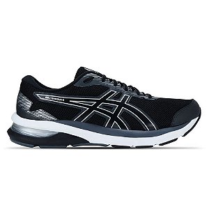 Tênis Asics Shogun 5 Unissex Preto Prata Corrida Treinos