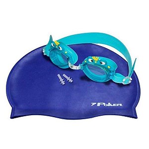 Kit Natação Infantil Poker Cartoons Unissex