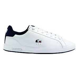 Tênis Lacoste Graduate Pro Masculino Branco Azul Marinho