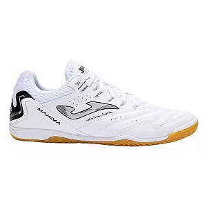 Chuteira Futsal Joma Máxima Unissex Branco Preto