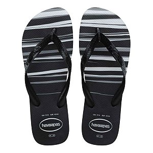 Chinelo Havaianas Top Basic Unissex Preto Branco