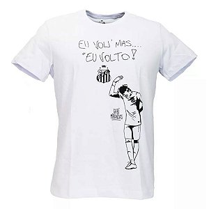 Camiseta Santos Neymar Jr Eu Volto Branco Oficial Licenciada