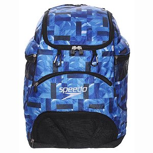 Mochila Speedo Swim II 30 Litros Unissex Estampada Azul