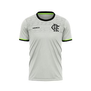 Camiseta Flamengo Lumina Cinza Unissex Oficial Licenciada