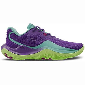 Tênis Under Armour Buzzer 2 Masculino Roxo Verde