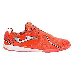 Chuteira Futsal Joma Dribling Unissex Laranja Branco