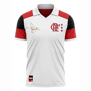 Camisa Polo Flamengo Júnior 92 Unissex Branca Oficial