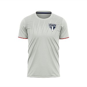 Camisa São Paulo Enlace Unissex Cinza Oficial Licenciada