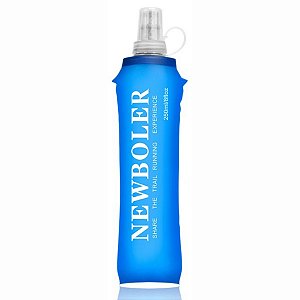 Garrafa Squeeze Silicone Soft Leve Dobrável 250ml Newboler