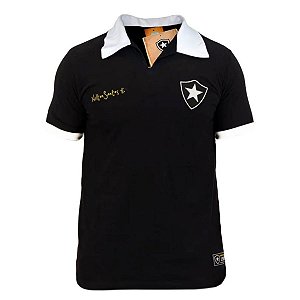 Camisa Botafogo Nilton Santos Retrô Preto Oficial Licenciada