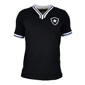Camisa Botafogo Retrô Vintage Preta Oficial Licenciada