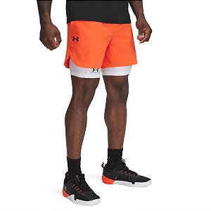Shorts de Treino Under Armour Vanish Elite Masculino Laranja