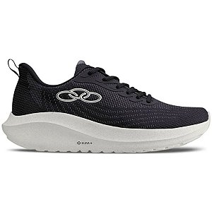 Tênis Unissex Olympikus Acqua Preto Branco Casual Macio