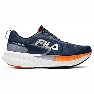 Tênis Fila Racer Fastpace Masculino Azul Laranja Corrida