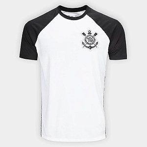 Camisa Corinthians Masculina Raglan Rec Oficial Licenciado