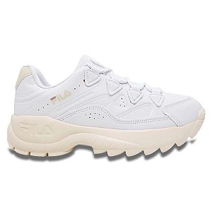 Tênis Fila Evolux Feminino Branco Bege Casual Urbano