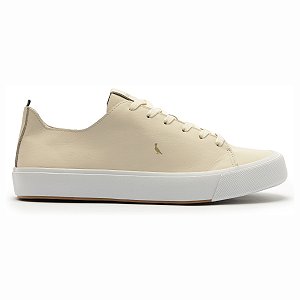 Tênis Reserva Basic Leather Clean Masculino Off White Casual