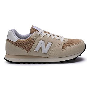 Tênis New Balance 500V2 Feminino Bege Marrom Urbano Casual