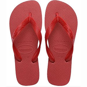 Chinelo Sandália Havaianas Top Unissex Vermelho Apache