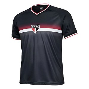 Camiseta São Paulo Screen Preto Unissex Oficial Licenciada