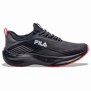 Tênis Fila Go Trainer 2 Masculino Preto Vermelho Treinos