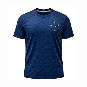 Camiseta Cruzeiro Impacto Azul Unissex Oficial Licenciada