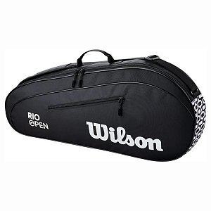 Raqueteira Wilson Team X3 Rio Open 2026 Preto 3 Raquetes