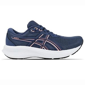 Tênis Asics Raiden 5 Feminino Azul Marinho Rosa Corrida