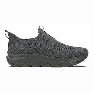Tênis Olympikus Clic Masculino Chumbo Caminhada Slip On Leve