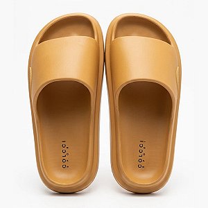 Chinelo Colcci Nuvem Sport Slide Unissex Marrom Confortável