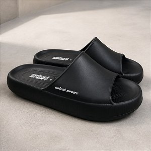 Chinelo Colcci Nuvem Sport Slide Unissex Preto Confortável