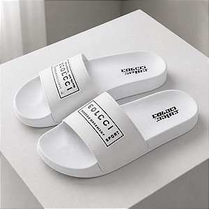Chinelo Colcci Sport Slide Unissex Branco Confortável