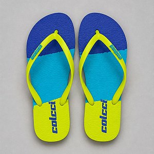 Chinelo Sandália Colcci Blend Unissex Casual Tiras Verdes