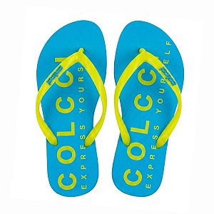 Chinelo Sandália Colcci Express Unissex Casual Tiras Verdes