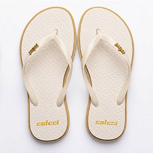 Chinelo Sandália Colcci Top 10 Unissex Casual Bege