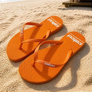 Chinelo Sandália Colcci Established Unissex Laranja Salmona