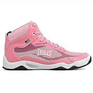 Tênis Everlast Forceknit Pro Unissex Rosa Branco Fight