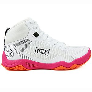 Tênis Everlast Strike 4 Unissex Branco Rosa Cross Training