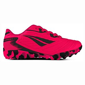 Chuteira Society Penalty Matis Turbo Infantil Rosa Preto