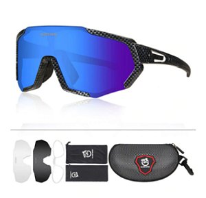 Óculos Esportivo - Bike, Corrida  - 3 Lentes - Queshark