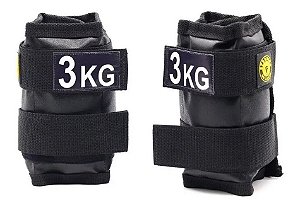 Caneleira De Peso Tornozeleira - Par, 3kg Cada - Be Stronger