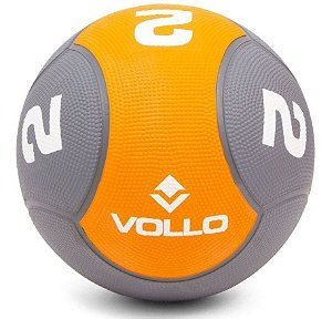 Bola Medicine Ball Borracha - 2 Kg Peso - Funcional - Vollo