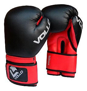 Luvas Boxe Muay Thai - Modelo Basic Vermelha - Vollo