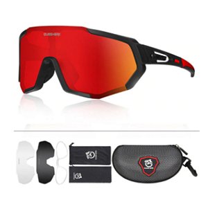 Óculos Esportivo - Bike, Corrida  - 3 Lentes - Queshark