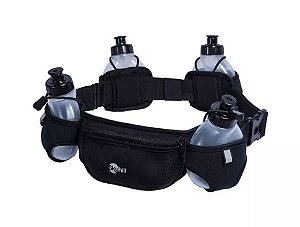 Cinto De Hidratação Com 4 Garrafas + Bolsa - Skyhill