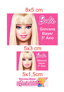 Etiqueta Escolar Personalizada (KIT 02 - Adesivo Brilho)