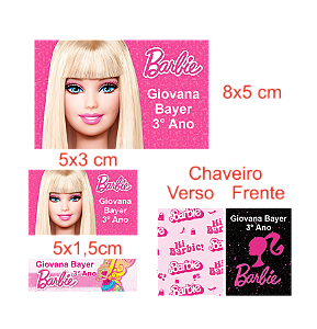 Etiqueta Escolar Personalizada (KIT 03 - Adesivo Brilho)