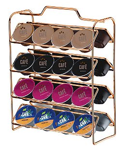 Organizador Porta 32 Cápsulas Café Dolce Gusto Rosé Gold 1145rg - Future